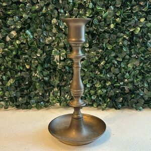 Baldwin Solid Brass Candlestick Taper Candle Holders 7"T Mid Century
